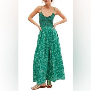 Free People Floral Print Sleeveless Maxi Sundress
